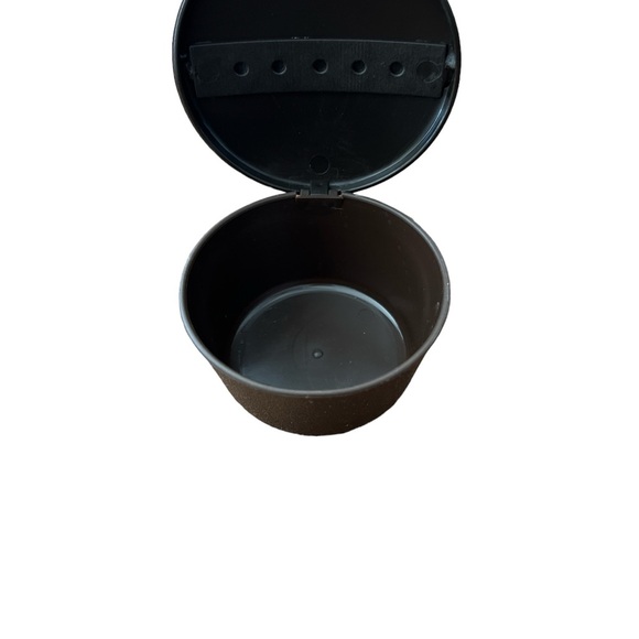 Hostess Chocolate Cupcake Plastic Fliptop Container 2001 Brown White - Picture 3 of 3